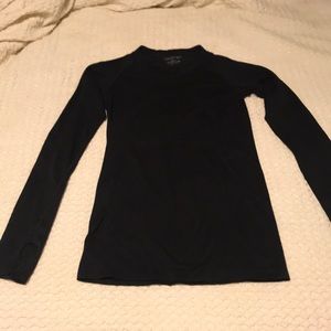 Black workout top long sleeve